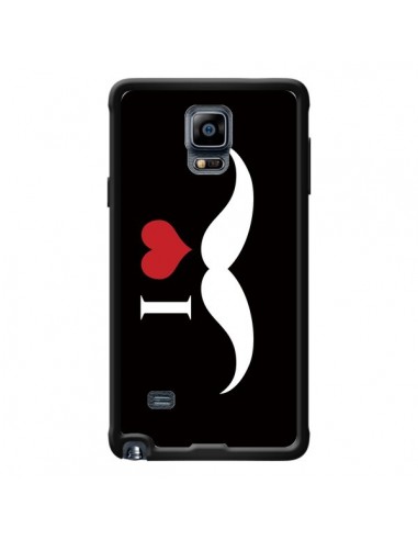 Coque I Love Moustache Big pour Samsung Galaxy Note 4 - Nico