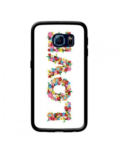 Coque Love Fleurs pour Samsung Galaxy S6 Edge - Nico