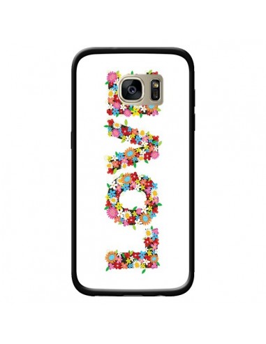 Coque Love Fleurs pour Samsung Galaxy S7 Edge - Nico