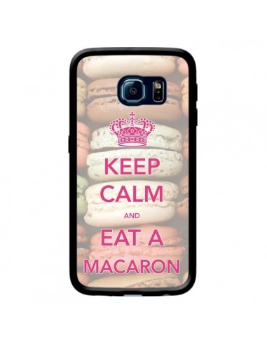 Coque Keep Calm and Eat A Macaron pour Samsung Galaxy S6 Edge - Nico