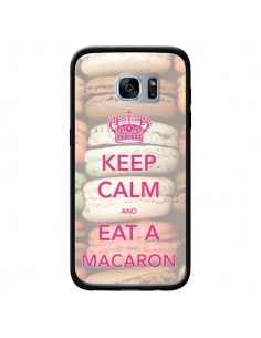 Coque Keep Calm and Eat A Macaron pour Samsung Galaxy S7...