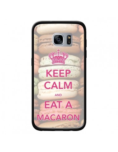 Coque Keep Calm and Eat A Macaron pour Samsung Galaxy S7 - Nico