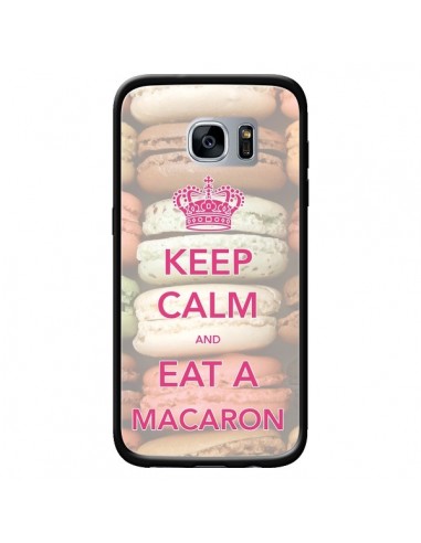 Coque Keep Calm and Eat A Macaron pour Samsung Galaxy S7 - Nico