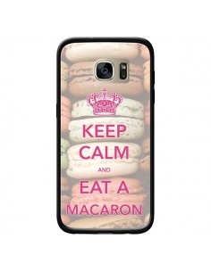 Coque Keep Calm and Eat A Macaron pour Samsung Galaxy S7...