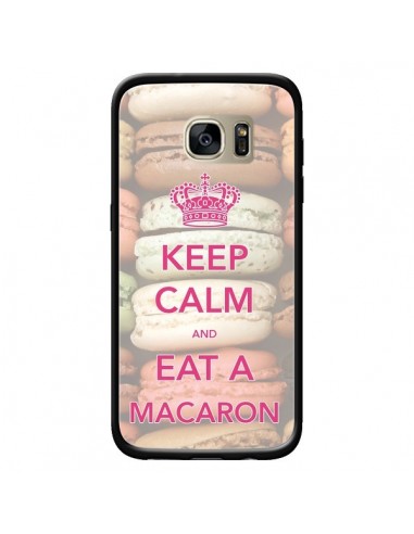 Coque Keep Calm and Eat A Macaron pour Samsung Galaxy S7 Edge - Nico