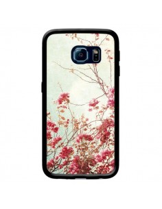 Coque Fleur Vintage Rose pour Samsung Galaxy S6 Edge - Nico