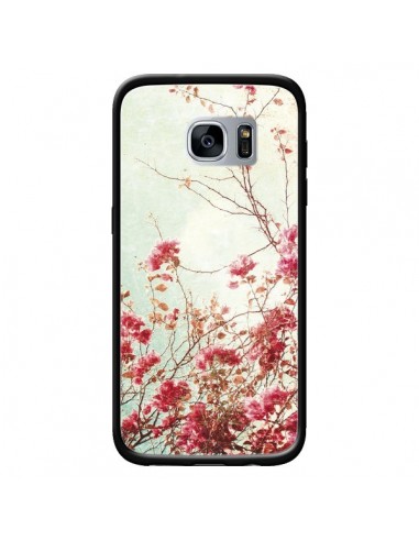 Coque Fleur Vintage Rose pour Samsung Galaxy S7 - Nico