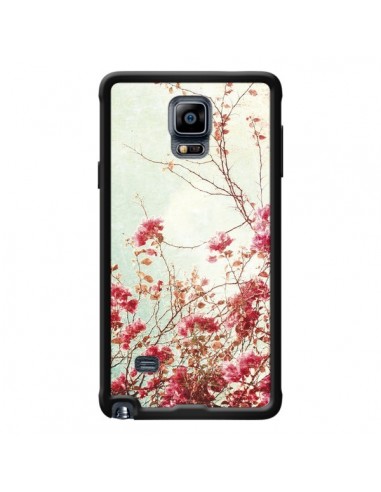 Coque Fleur Vintage Rose pour Samsung Galaxy Note 4 - Nico