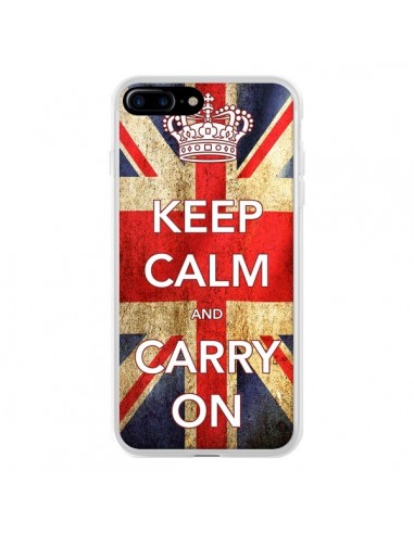 Coque iPhone 7 Plus et 8 Plus Keep Calm and Carry On - Nico