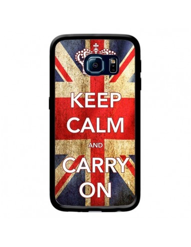 Coque Keep Calm and Carry On pour Samsung Galaxy S6 Edge - Nico