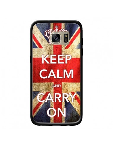 Coque Keep Calm and Carry On pour Samsung Galaxy S7 Edge - Nico