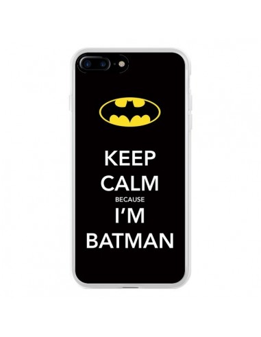 Coque iPhone 7 Plus et 8 Plus Keep Calm because I'm Batman - Nico
