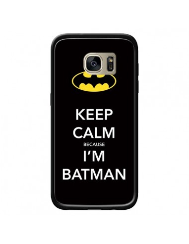 Coque Keep Calm because I'm Batman pour Samsung Galaxy S7 Edge - Nico