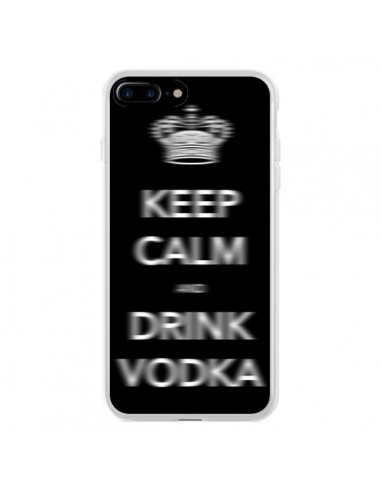Coque iPhone 7 Plus et 8 Plus Keep Calm and Drink Vodka - Nico