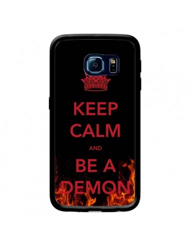 Coque Keep Calm and Be A Demon pour Samsung Galaxy S6 Edge - Nico