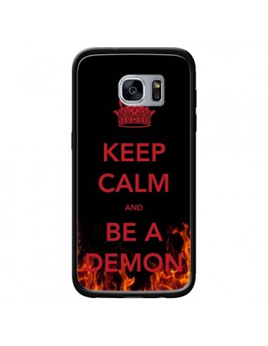 Coque Keep Calm and Be A Demon pour Samsung Galaxy S7 - Nico