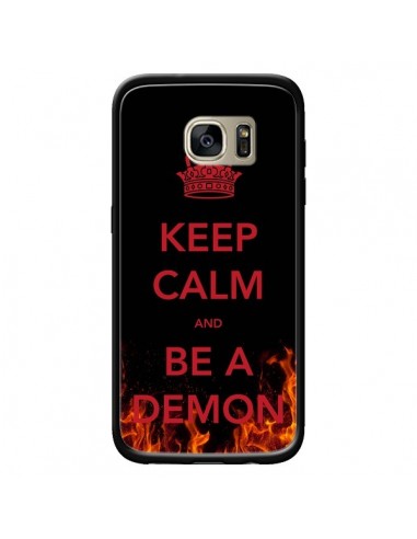 Coque Keep Calm and Be A Demon pour Samsung Galaxy S7 Edge - Nico