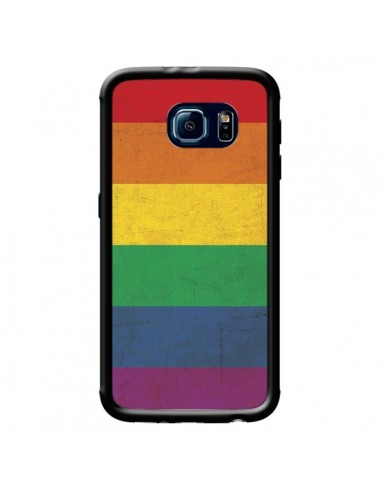 Coque Drapeau Arc En Ciel Gay pour Samsung Galaxy S6 - Nico