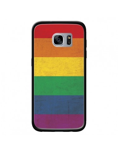 Coque Drapeau Arc En Ciel Gay pour Samsung Galaxy S7 - Nico