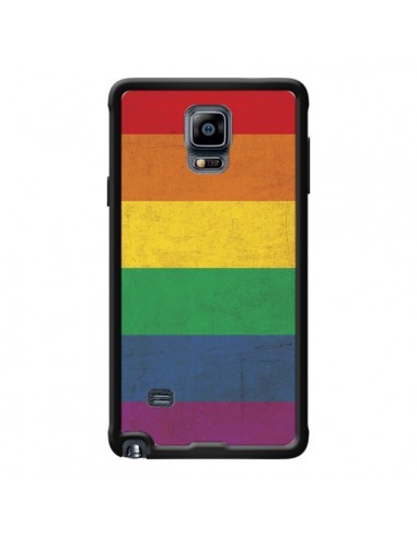 Coque Drapeau Arc En Ciel Gay pour Samsung Galaxy Note 4 - Nico