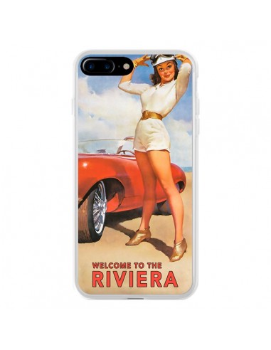 Coque iPhone 7 Plus et 8 Plus Welcome to the Riviera Vintage Pin Up - Nico