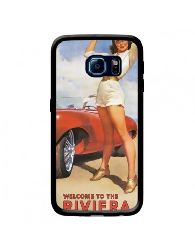 Coque Welcome to the Riviera Vintage Pin Up pour Samsung Galaxy S6 Edge - Nico