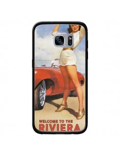 Coque Welcome to the Riviera Vintage Pin Up pour Samsung...