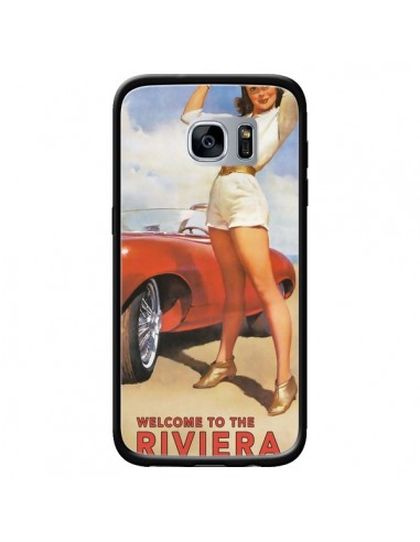Coque Welcome to the Riviera Vintage Pin Up pour Samsung Galaxy S7 - Nico