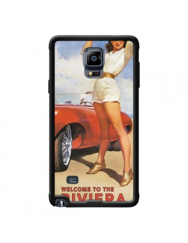 Coque Welcome to the Riviera Vintage Pin Up pour Samsung Galaxy Note 4 - Nico