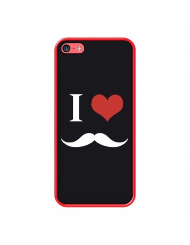 Coque iPhone 5C I Love Moustache - Nico