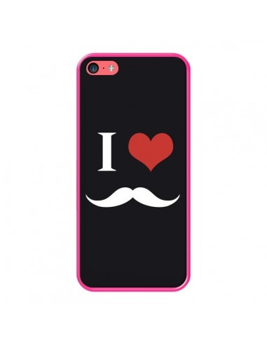 Coque iPhone 5C I Love Moustache - Nico