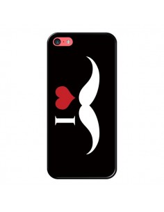 Coque iPhone 5C I Love Moustache Big - Nico