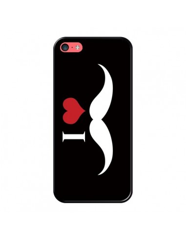 Coque iPhone 5C I Love Moustache Big - Nico