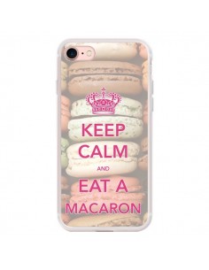 Coque iPhone 7/8 et SE 2020 Keep Calm and Eat A Macaron -...