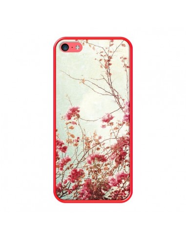 Coque iPhone 5C Fleur Vintage Rose - Nico