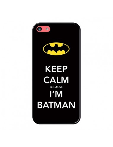 Coque iPhone 5C Keep Calm because I'm Batman - Nico