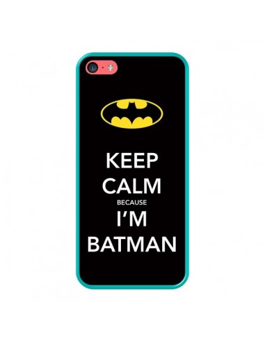 Coque iPhone 5C Keep Calm because I'm Batman - Nico