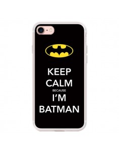 Coque iPhone 7/8 et SE 2020 Keep Calm because I'm Batman...