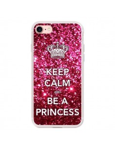 Coque iPhone 7/8 et SE 2020 Keep Calm and Be A Princess -...