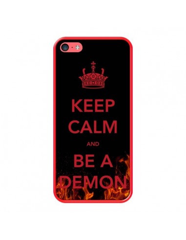 Coque iPhone 5C Keep Calm and Be A Demon - Nico