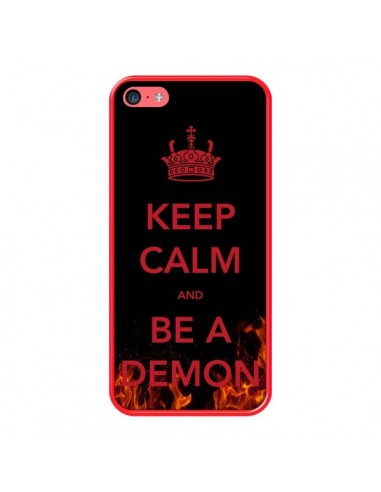 Coque iPhone 5C Keep Calm and Be A Demon - Nico