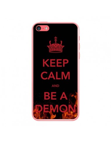 Coque iPhone 5C Keep Calm and Be A Demon - Nico