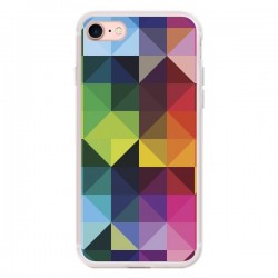 Coque iPhone 7/8 et SE 2020 Polygone - Nico