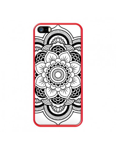 Coque iPhone 5/5S et SE Mandala Noir Azteque - Nico