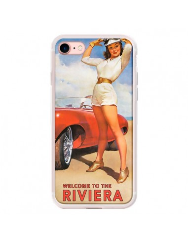 Coque iPhone 7/8 et SE 2020 Welcome to the Riviera Vintage Pin Up - Nico
