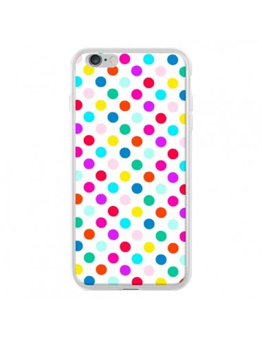 Coque iPhone 6 Plus et 6S Plus Pois Multicolores - Laetitia