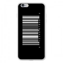 Coque iPhone 6 Plus et 6S Plus Code Barres Blanc - Laetitia