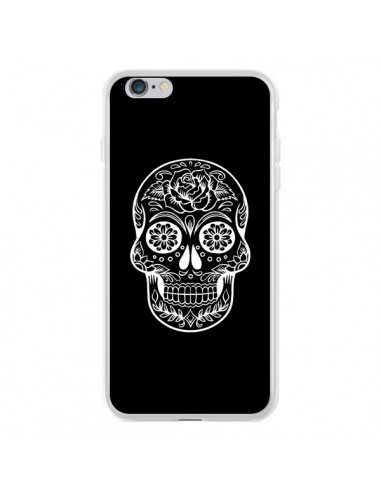 Coque iPhone 6 Plus et 6S Plus Tête de Mort Mexicaine Blanche - Laetitia