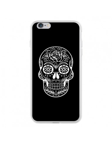 Coque iPhone 6 Plus et 6S Plus Tête de Mort Mexicaine Blanche - Laetitia
