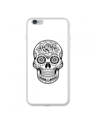 Coque iPhone 6 Plus et 6S Plus Tête de Mort Mexicaine Noir - Laetitia